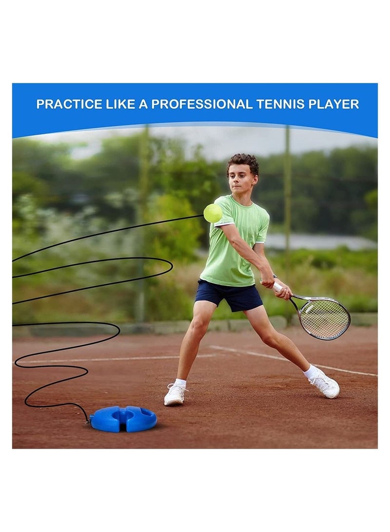 Tennis Trainer Rebound Ball, Solo Tennis Training Equipment for Self-Pracitce, Tennis Training Equipment Kit, Portable Tennis Equipment for Beginners, Kids, Adults