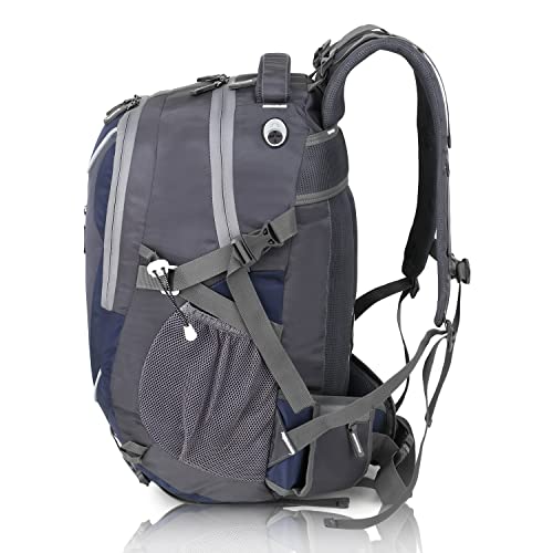 HEROZ Harrow 45 Ltrs Travel Laptop Backpack Slim Durable College School Computer Bookbag tracking for Women, Men, Girls, Boys Outdoor Camping & Fits Up to 17.3-inch laptop (Navy Blue) - Image 4