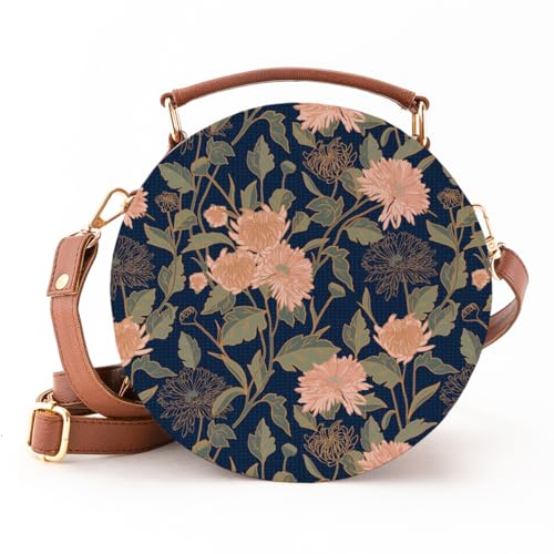 Kalankit Round Sling For Women | Travel Crossbody Bags | Side Bags With Adjustable Strap | Girls Daily Use Sling Bags (Blue.) - Image 1
