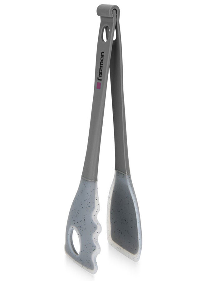 Fissman ملقط متعدد الأغراض ماوريس جراي 28 سم من النايلون والسيليكون - Image 1