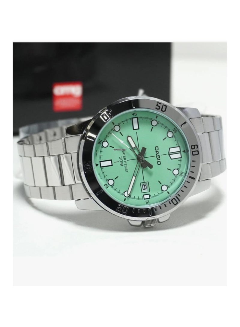 CASIO Quartz Analog Stainless Steel Men's Watch MTP-VD01D-3E1 - Image 3