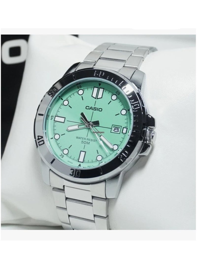 CASIO Quartz Analog Stainless Steel Men's Watch MTP-VD01D-3E1 - Image 2