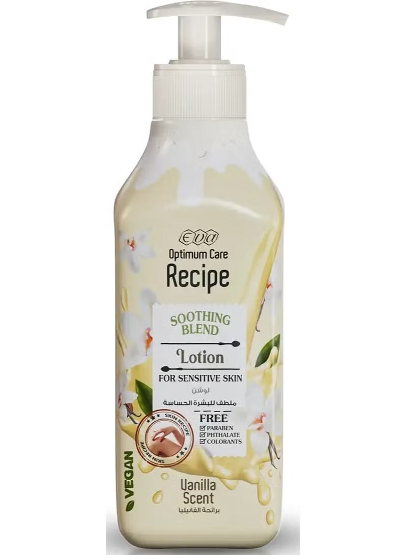 Eva Respi Lotion With Vanilla Scent, Soothing For Sensitive Skin, 370 Ml