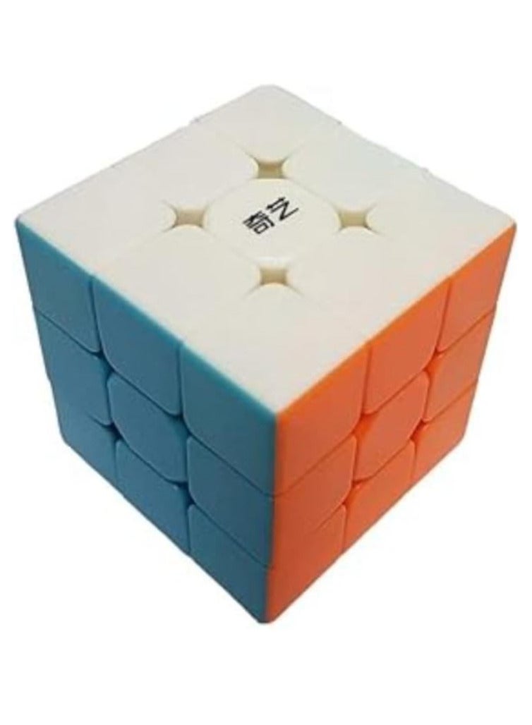 مكعب سرعة QY 3x3 بدون ملصقات، مكعب سحري ناعم 3x3x3، مكعب ألغاز احترافي، ألعاب تحفيز العقل، للأطفال والكبار