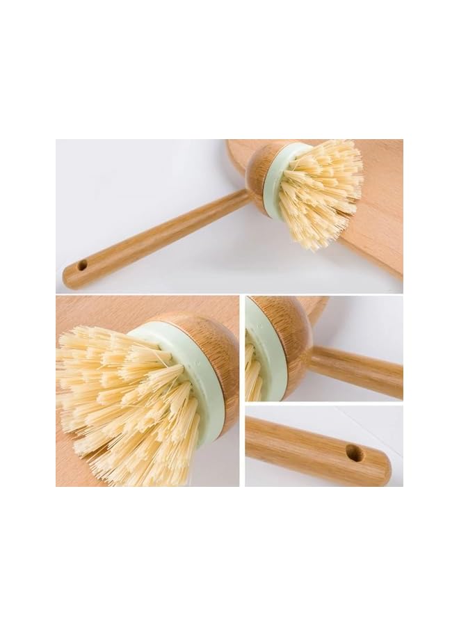promass  Go Green Bamboo Dish Brush, Wooden, 2981 - Image 4