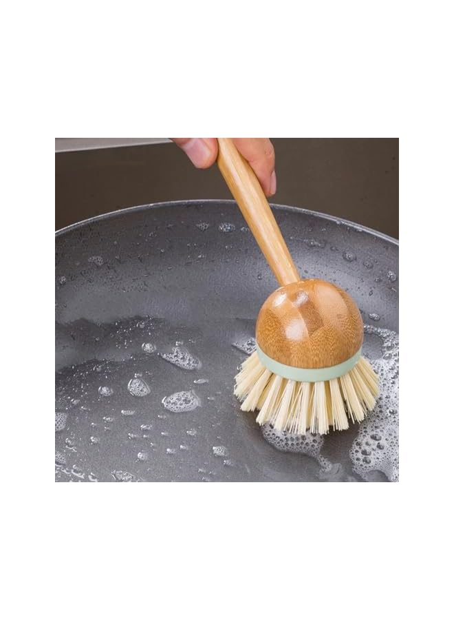 promass  Go Green Bamboo Dish Brush, Wooden, 2981 - Image 5