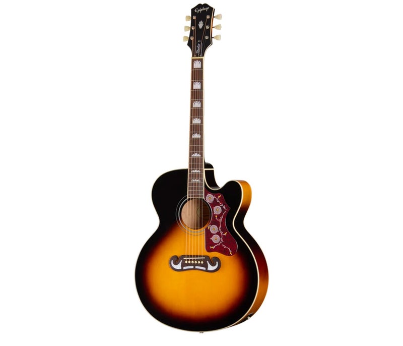 Epiphone Studio EC J-200 Acoustic Guitar - Vintage Sunburst - Image 1