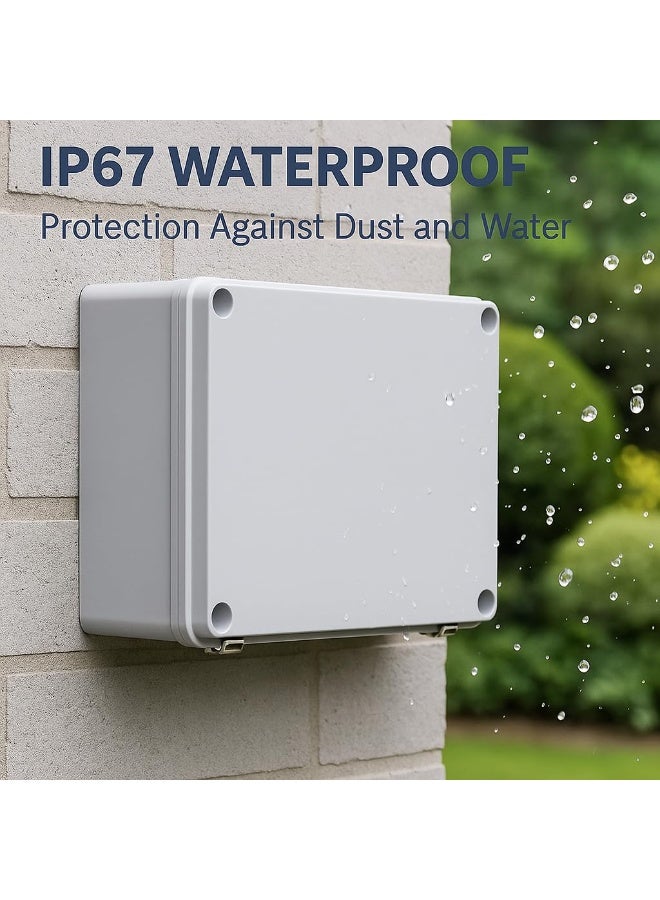 HASANAT ESSENTIALS صندوق التوصيل هسنت أسينشالز - غلاف بلاستيكي ABS مقاوم للماء IP67 (IP67 400 x 300 x 130 مم) - Image 4