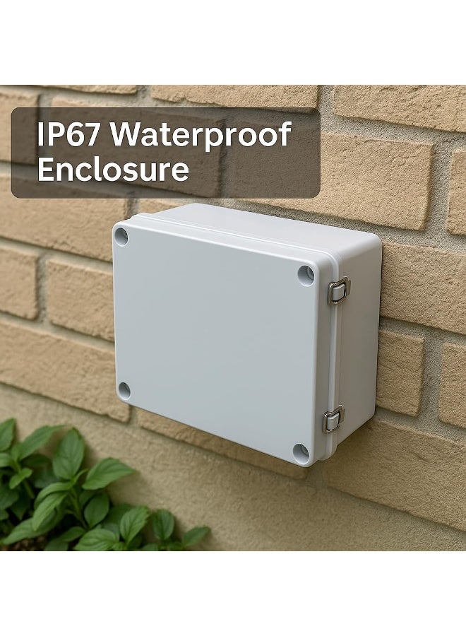 HASANAT ESSENTIALS صندوق التوصيل هسنت أسينشالز - غلاف بلاستيكي ABS مقاوم للماء IP67 (IP67 400 x 300 x 130 مم) - Image 5