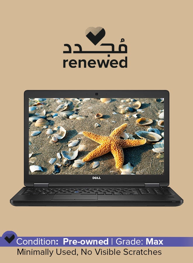DELL Renewed - Precision 3520 With 15.6-Inch Display,Intel Core i5-7440HQ/16GB RAM/256GB SSD/NVIDIA Quadro M620 English black - Image 1