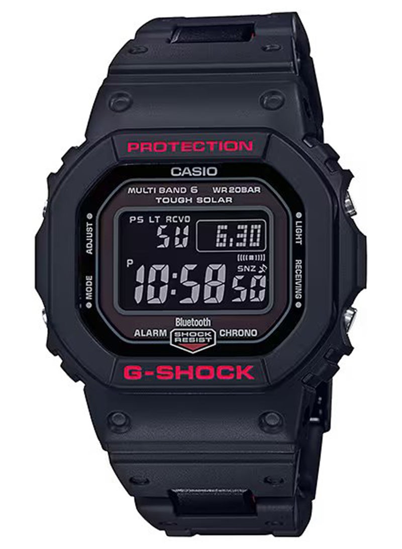 G-SHOCK Men's Digital Resin Wrist Watch GW-B5600HR-1DR - 42 Mm