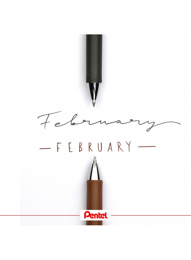 Pentel EnerGel RTX Roller Ball Retractable Gel Pen, Black Ink, Medium, 1 each - Image 3