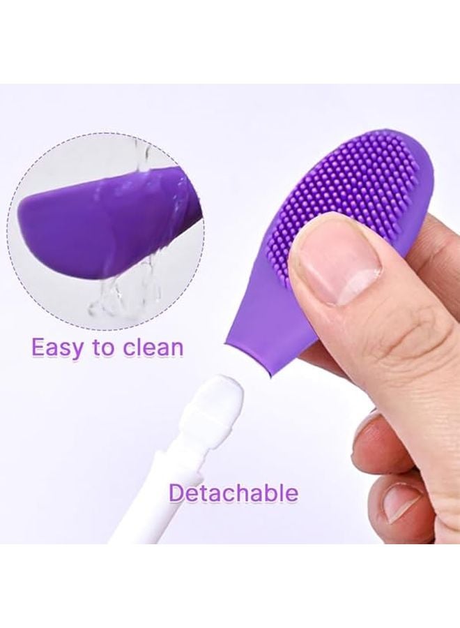 Reusable Double Ended Silicone Face Mask Brush Applicator Massage Spatula Rose Color - Image 5