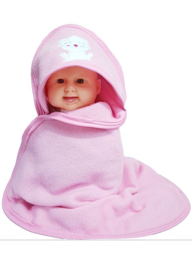 Brandonn Fashions Quick Dry Extra Large Double Ply Hooded Shower Towels For Babies (Pack Of 3 Pink Mangoblue 73.66 Cm X 66.20 Cm) - Image 4