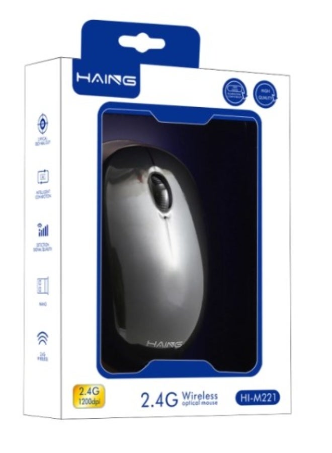 Haing فأرة بصرية لاسلكية 2.4G - Image 1