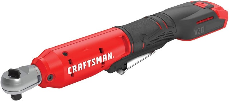CRAFTSMAN V20 Cordless Ratchet Wrench 38 inch Drive 300 RPM up to 35 ftlbs of Torque Bare Tool Only CMCF930B - Image 1