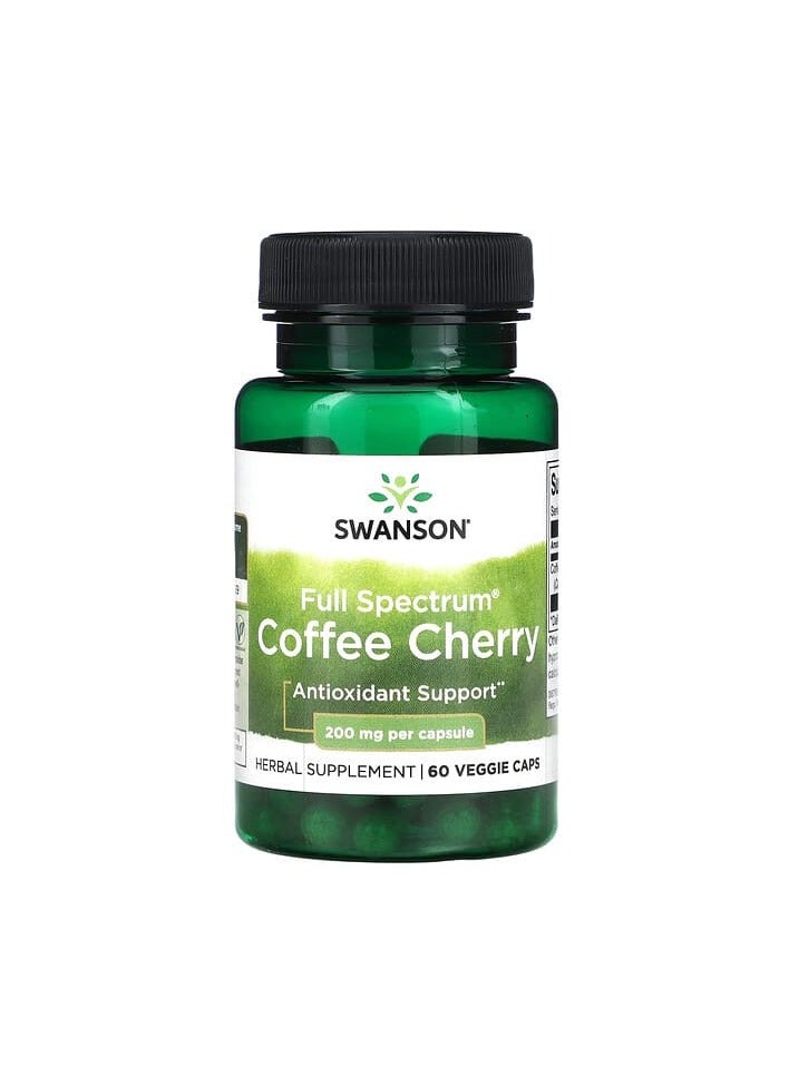 SWANSON Full Spectrum Coffee Cherry, 200 mg, 60 Veggie Caps