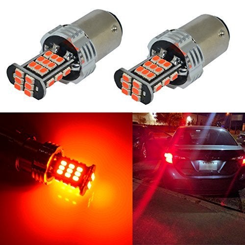 Alla Lighting Super Bright BA15S 1156 Red LED Bulbs 1000 Lumens LED 7506 P21W 1156 Bulb High Power 3020 30SMD 1156 LED Light Bulb for Cars Trucks Turn Signal Brake Stop Tail Light Replacement