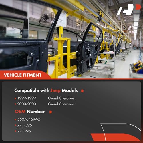 A-Premium Power Window Regulator with Motor Replacement for Jeep Grand Cherokee 1999-2000 Rear Left Driver Side (Not for Jeep Cherokee) - Image 3