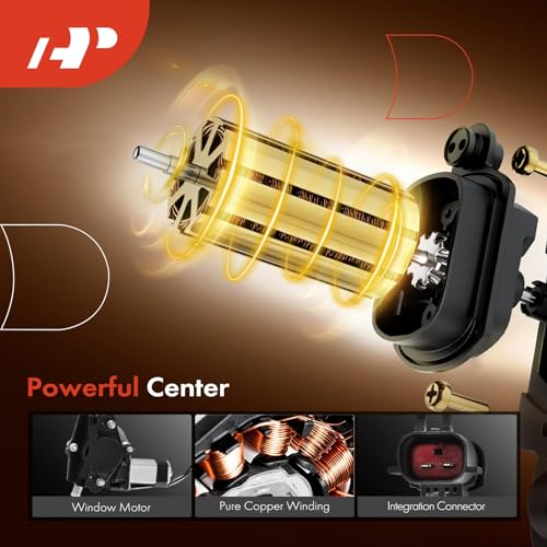 A-Premium Power Window Regulator with Motor Replacement for Jeep Grand Cherokee 1999-2000 Rear Left Driver Side (Not for Jeep Cherokee) - Image 4