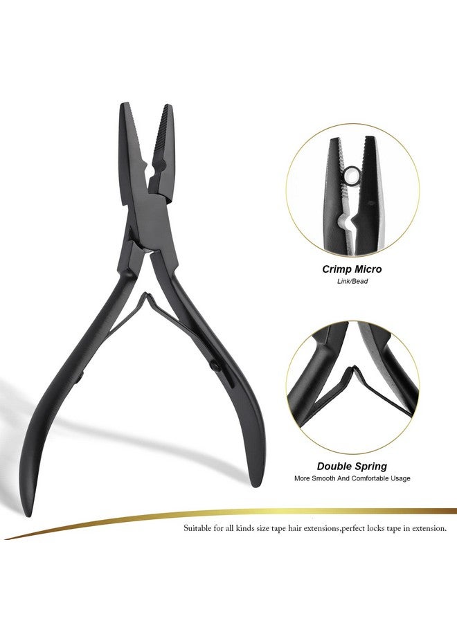 إيهدس كماشة تمديد الشعر متعددة الوظائف من EHDIS، كماشة تمديد الشعر وأداة تمديد الشعر للوصلات الدقيقة، والحلقات الدقيقة، ووصلات الريش، ومجموعة أدوات إغلاق الخرز (النوع 1) - Image 2