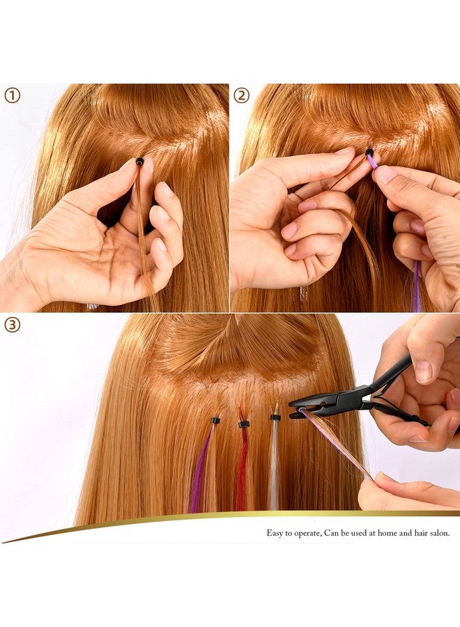 إيهدس كماشة تمديد الشعر متعددة الوظائف من EHDIS، كماشة تمديد الشعر وأداة تمديد الشعر للوصلات الدقيقة، والحلقات الدقيقة، ووصلات الريش، ومجموعة أدوات إغلاق الخرز (النوع 1) - Image 5