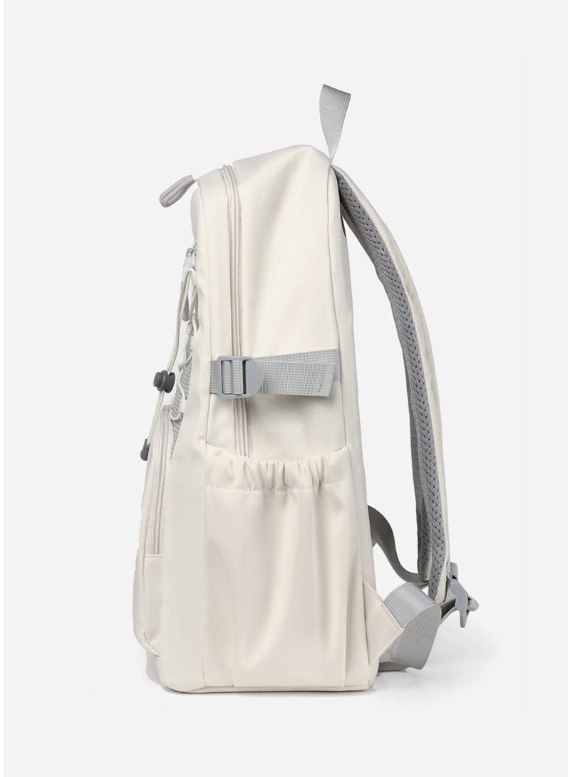 Sharpdo White Carry on Backpack For Women Men Waterproof College Gym Backpack Lightweight Small Travel Backpack Rucksack Casual Daypack Laptop Backpacks Hiking BackpackW - Image 3