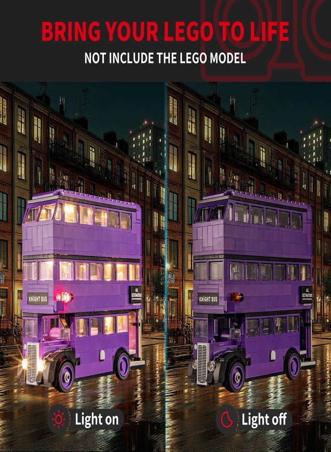 BRIKSMAX طقم إضاءة مغامرة حافلة الفرسان من BRIKSMAX - إضاءة LED لليغو 76446 - 1 قطعة، 4.72 × 6.5 × 1.57 بوصة، للأعمار 8 وما فوق - Image 2