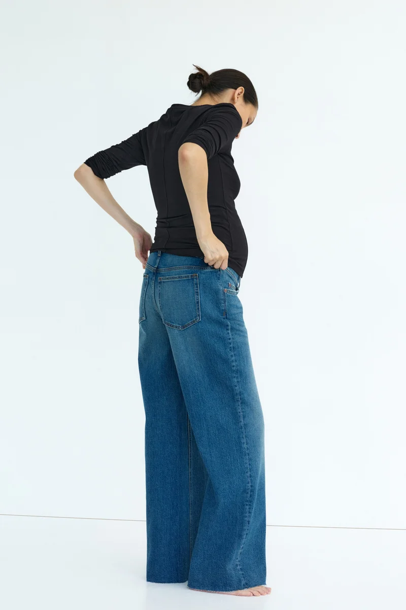 H&M  MAMA Wide jeans for Women | Best Price UAE
