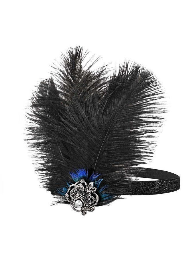 Flapper Headband Black 1920S Feather Headband Roaring 20S Headpiece Art Deco Party Prom Headress Hair Accessories For Women And Girls - pzsku/Z8A963539B3A455CA217BZ/45/_/1718645346/6c61a4c6-7ce6-4b43-bd40-8f4515a196bc