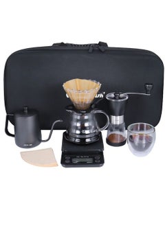 GREEN LION 8-in-1 Coffee Maker Set with 600ml Capacity, Green Lion G-50 - Black  - Image 1