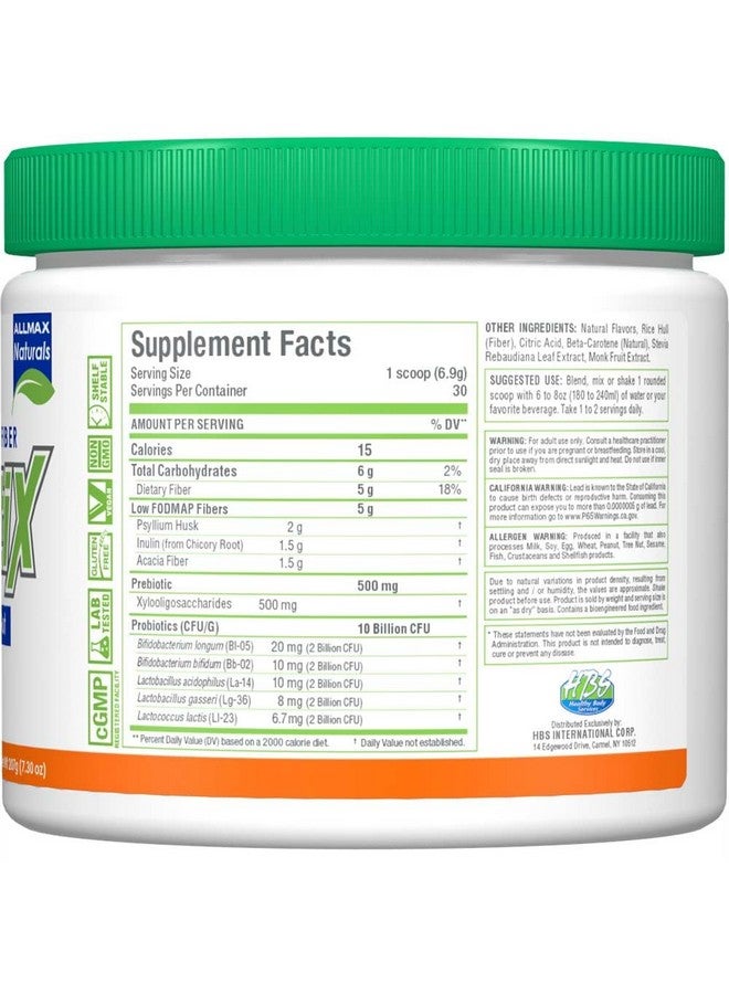 ALLMAX Naturals - FiberBiotix - Supports Gastrointestinal Health, Detoxification and Digestion for a Healthy and Happy Gut (207g, Orange) - Image 2