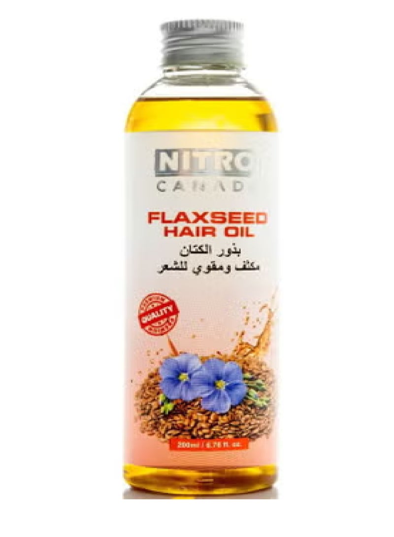 زيت بذور الكتان مكثف ومقوي للشعر 200 مل