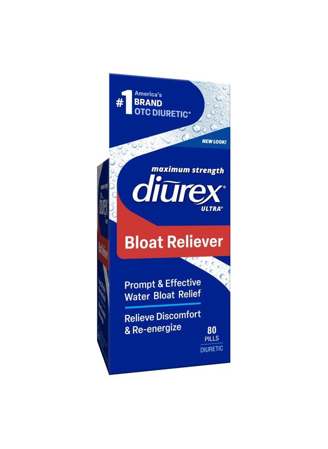 Diurex Ultra Re-Energizing Water Pills - Relieve Water Bloat - Feel Better & Less Heavy - 80 Count  - Image 1