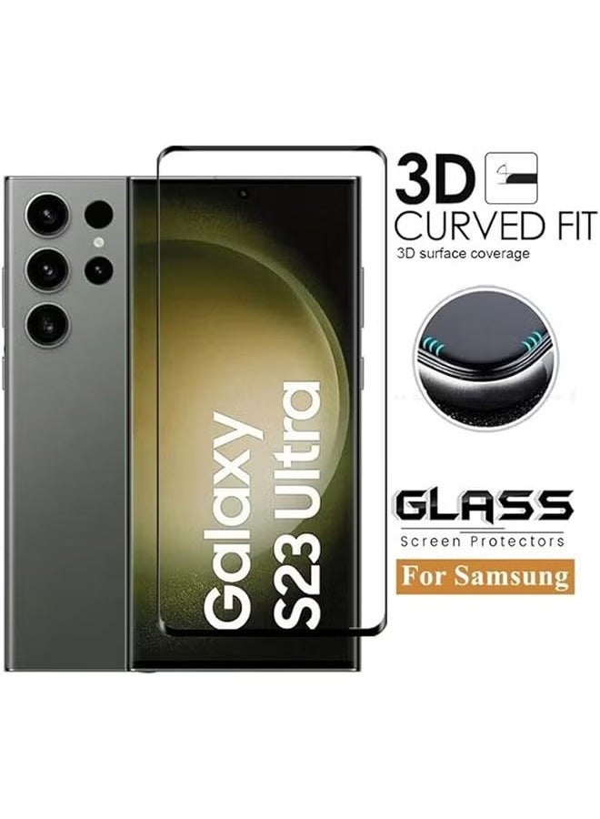 Samsung Galaxy S23 Ultra 5G Screen Protector, 9H Tempered Glass Screen Protector for Samsung Galaxy S23 Ultra 5G, Support Fingerprint Unlock, Case Friendly, Anti-Scratch Film - Image 2