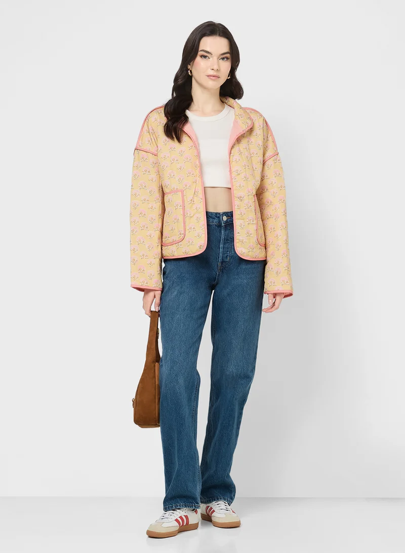 Ginger Ditsy Floral Quilted Jacket