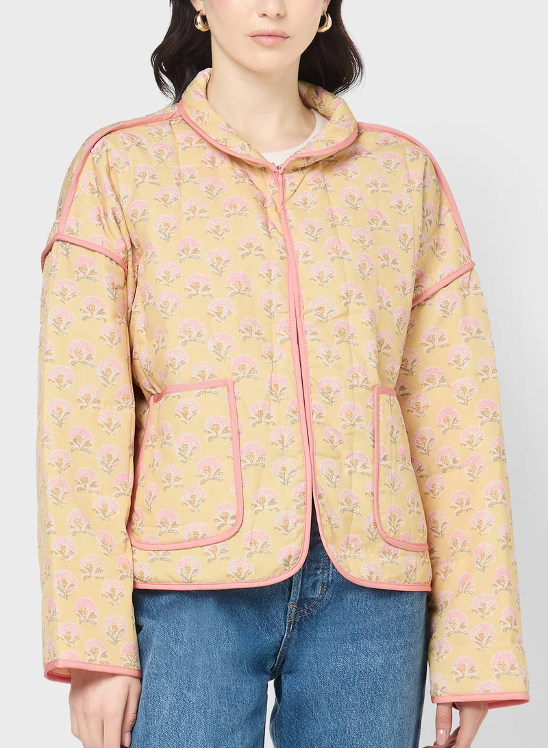 Ginger Ditsy Floral Quilted Jacket