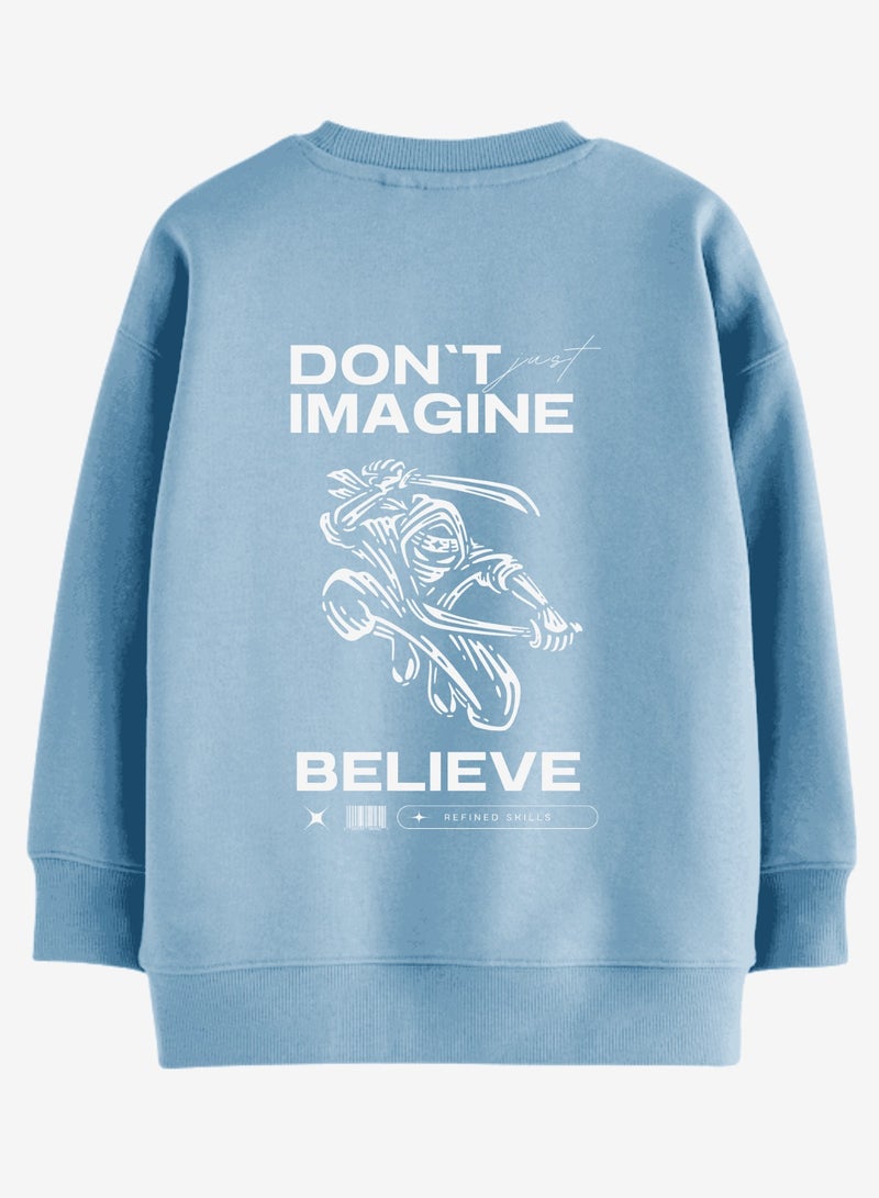 Boeiz The Boeiz Blue Crew Neck Sweatshirt for Boys - Image 2