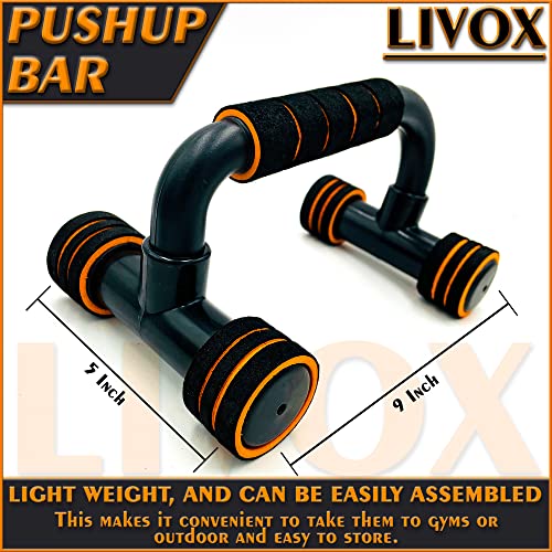 Livox Plastic Double Toning Resistance Tube Band And Ab Wheel Roller With Push Up Bar, Skipping Rope Combo For Men And Women Gym Equipment Set For Home Workout - Image 5