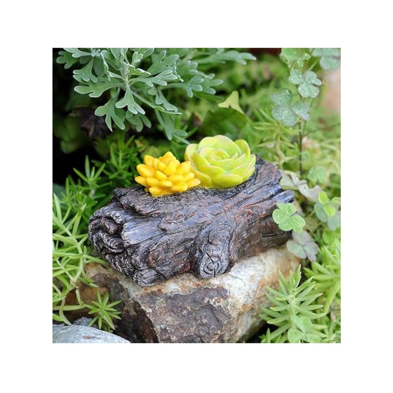 SOLARAE Hide a Spare Key Outdoor Waterproof Fake Branch, With Succulent Key Hider Safe Storage Box, Safe for Outdoor Garden or Yard, Geocaching, Outside Indoor Garden Ornament Decorative - Image 4