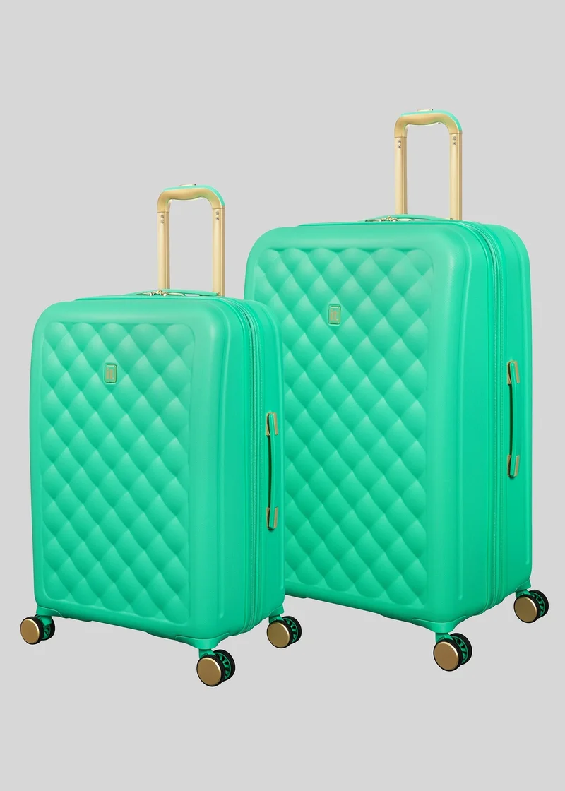 Matalan IT Luggage Green Fashionista Hard Suitcase