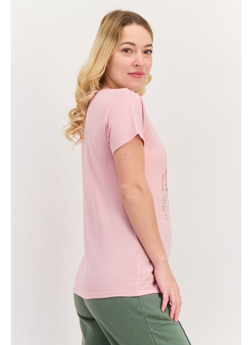 Women Sportswear Fit Short Sleeve Outdoor Top, Pink Combo - pzsku/Z8A96BF6CA98B08985FABZ/45/_/1739715626/5fb2bf97-97cd-45fb-8fb9-c5411d11cf5b