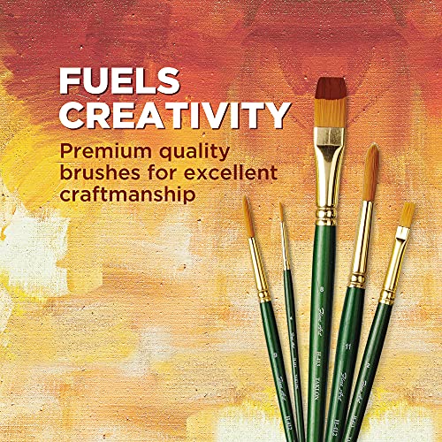 Fine Art Pidilite Fevicryl Fine Art Synthetic Taklon Round Brush Set of 7, Paint Brush Set for Painting with Acrylic, Watercolours, Oil Colours, (Size: 0,2,4,6,8,10,12) - Image 5
