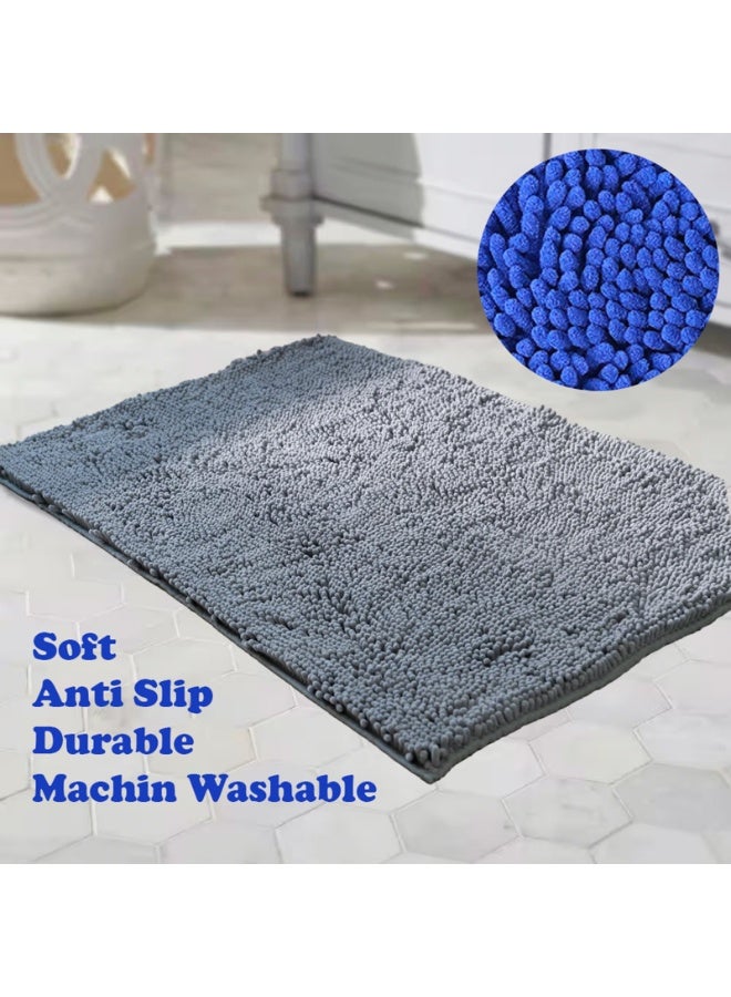 Home Smart Loom Bathmat Soft and Anti Slip Bathmat Premium Quality Quick Dry Machine Washable Bath Mat 60x40 cm Maroon. - Image 4