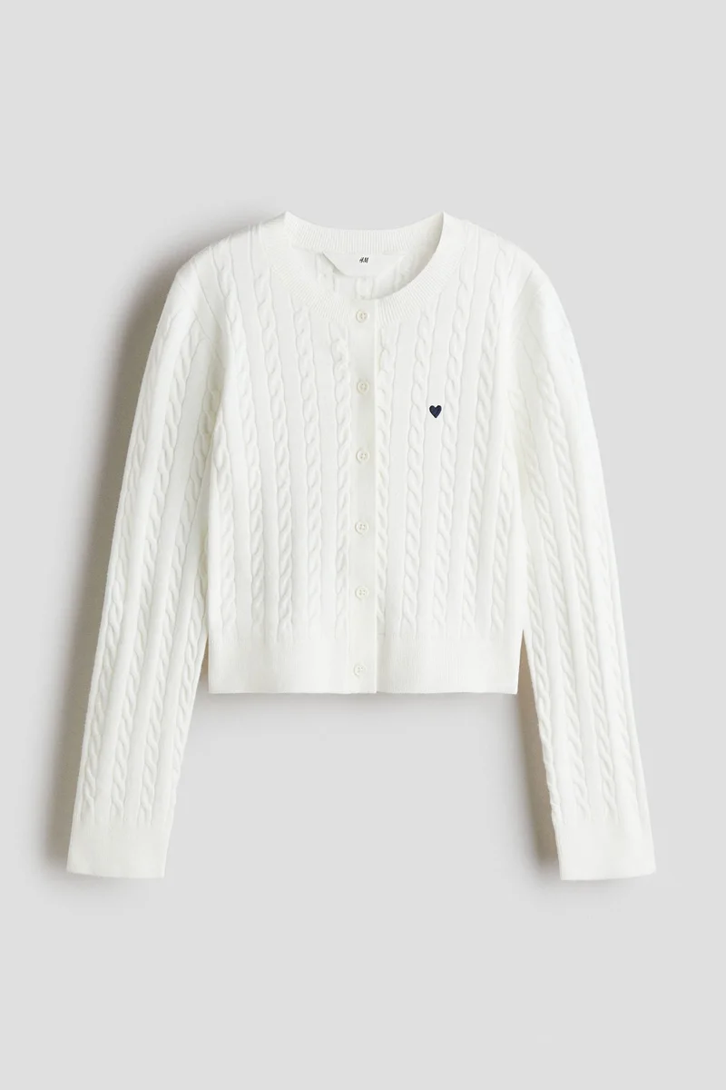 اتش اند ام كارديغان محبوك بنمط حبال