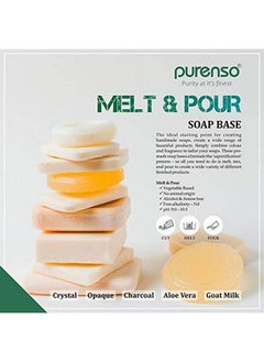 PURENSO Select Glycerine Crystal Melt & Pour Soap Base 800G For Diy Making Soap Supplies  - Image 5