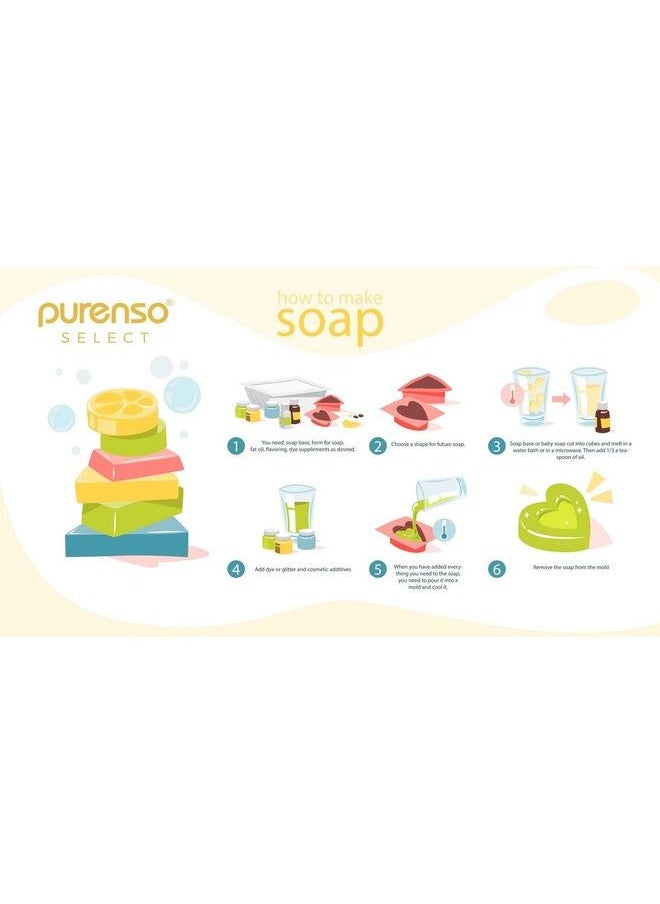 PURENSO - Select Glycerine Crystal Melt & Pour Soap Base 800G For Diy Making Soap Supplies - Image 1