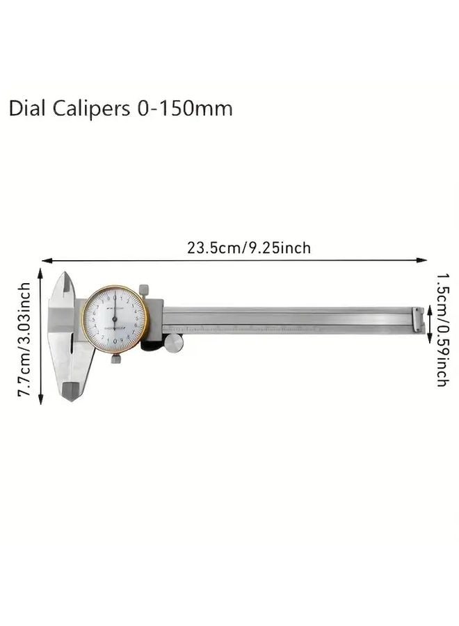 0 150mm Digital Vernier Caliper Shockproof Metric High Precision LCD Screen No Battery - Image 4