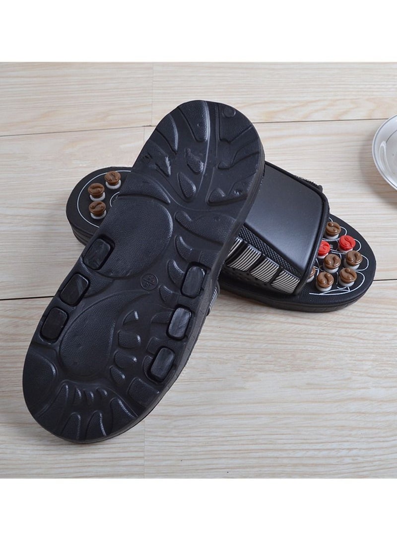 DubaiGallery Acupoint Massage Soles Sandal For Men Feet Chinese Medical Acupressure Rotating Foot Massager Shoes Unisex - Image 3