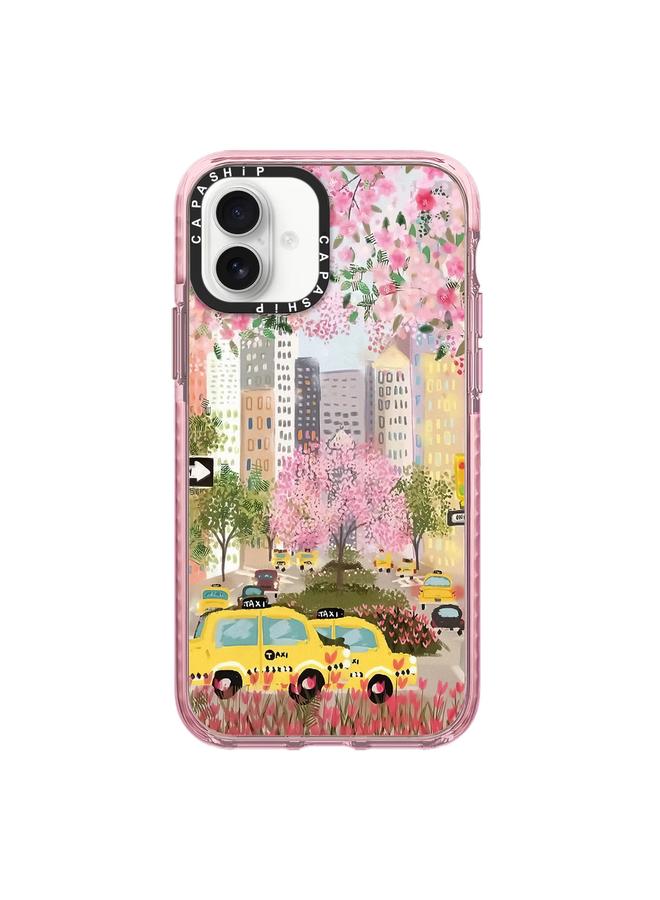 اس-توب جراب لهاتف iPhone 16 Plus بنمط توضيحي بسيط وغطاء كامل للهاتف - Image 1